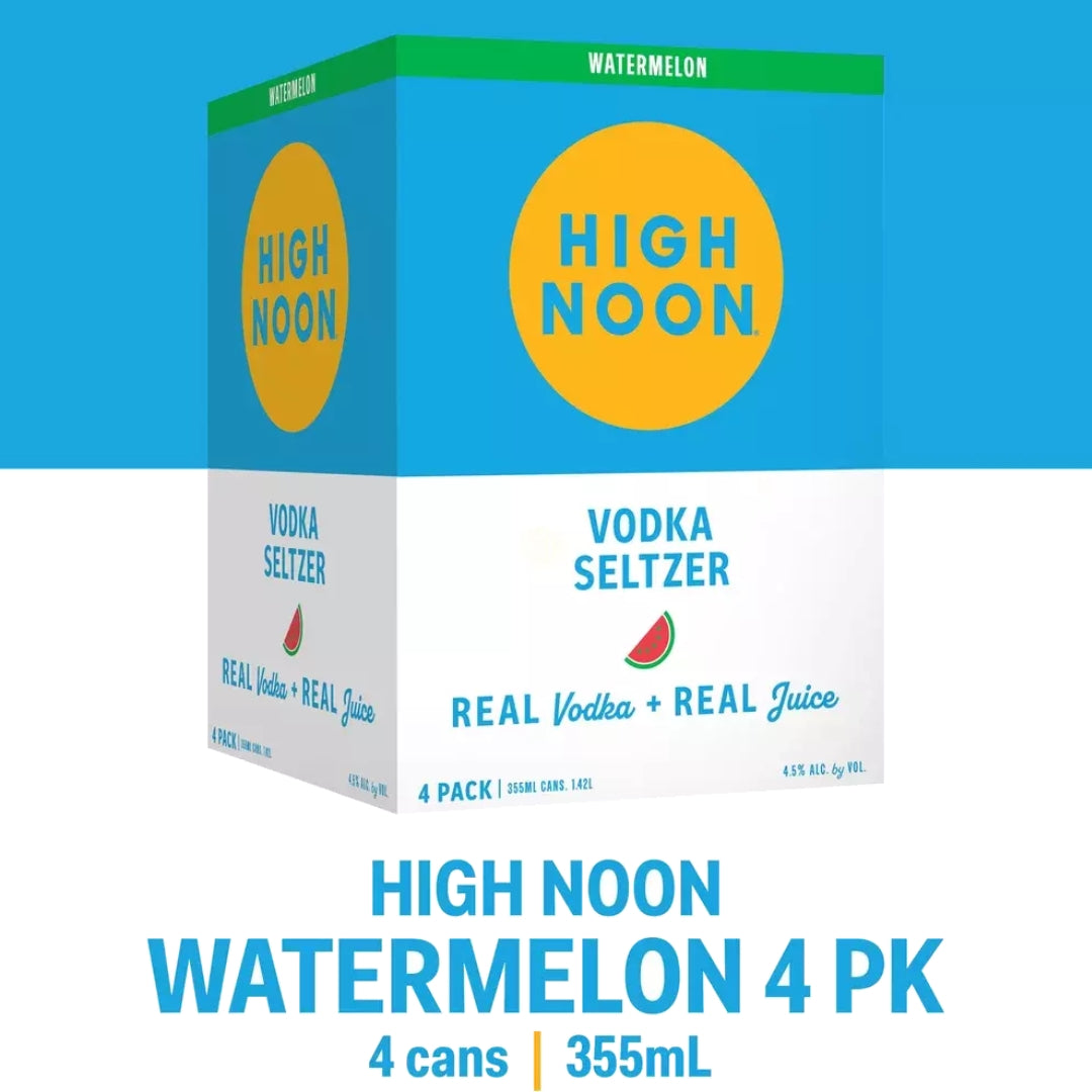 High Noon Watermelon Vodka Hard Seltzer