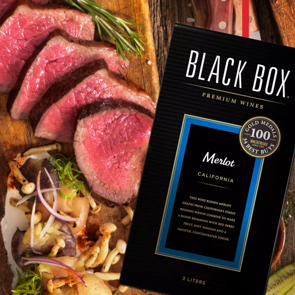 Black Box Merlot Red Wine Box Wine