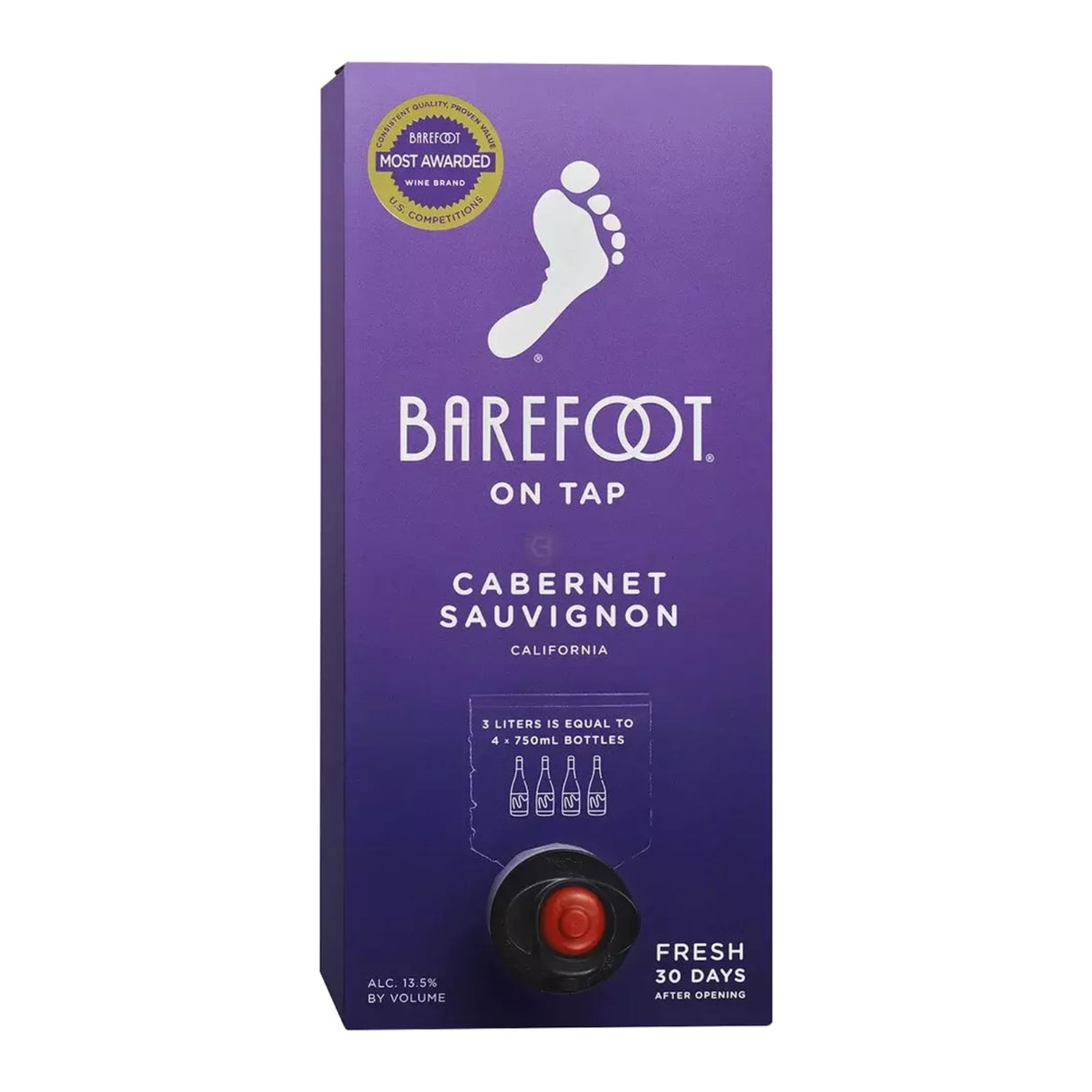 Barefoot Cellars On Tap Cabernet Sauvignon Red Wine Box Wine