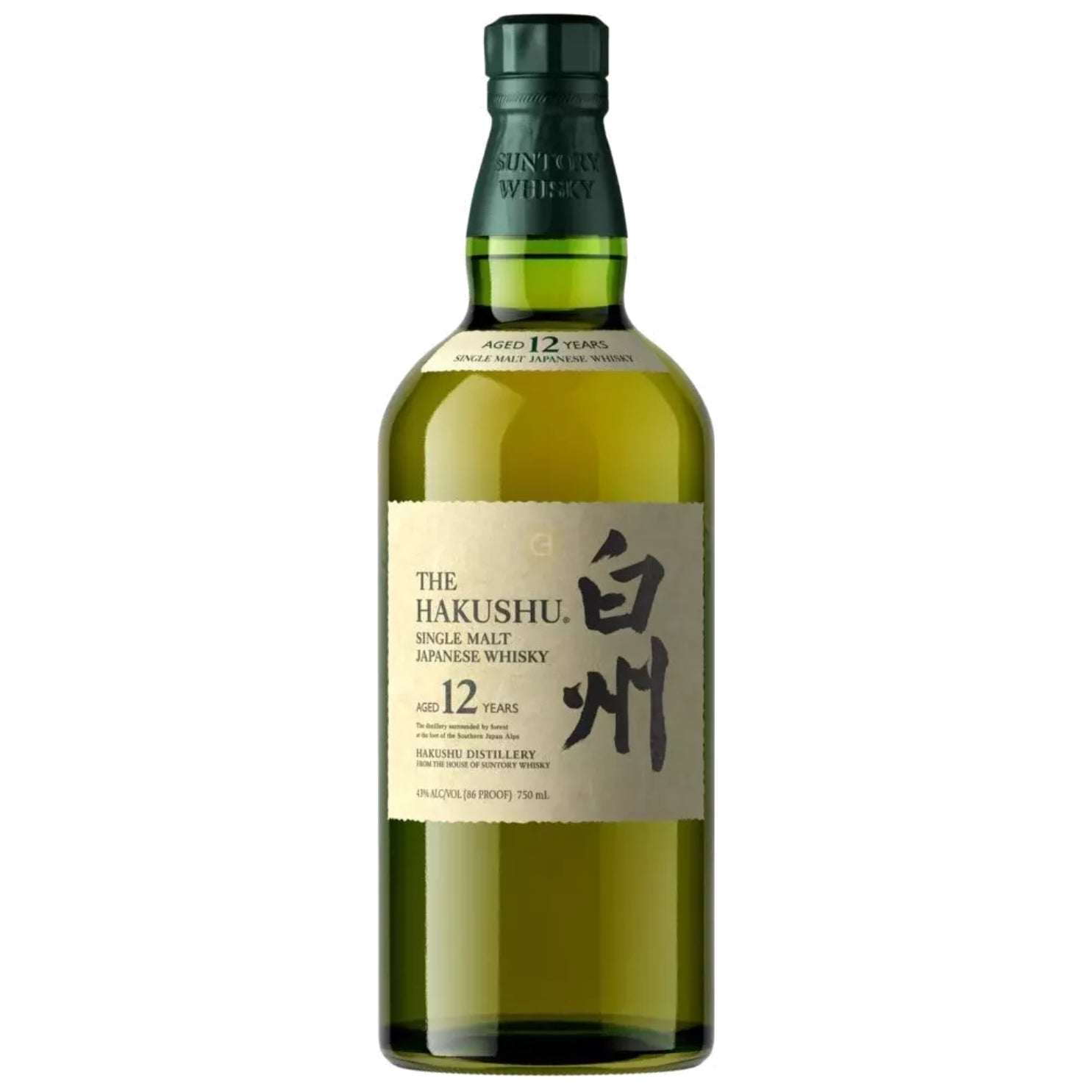 Hakushu 12 Year Old Single Malt Japanese Whisky