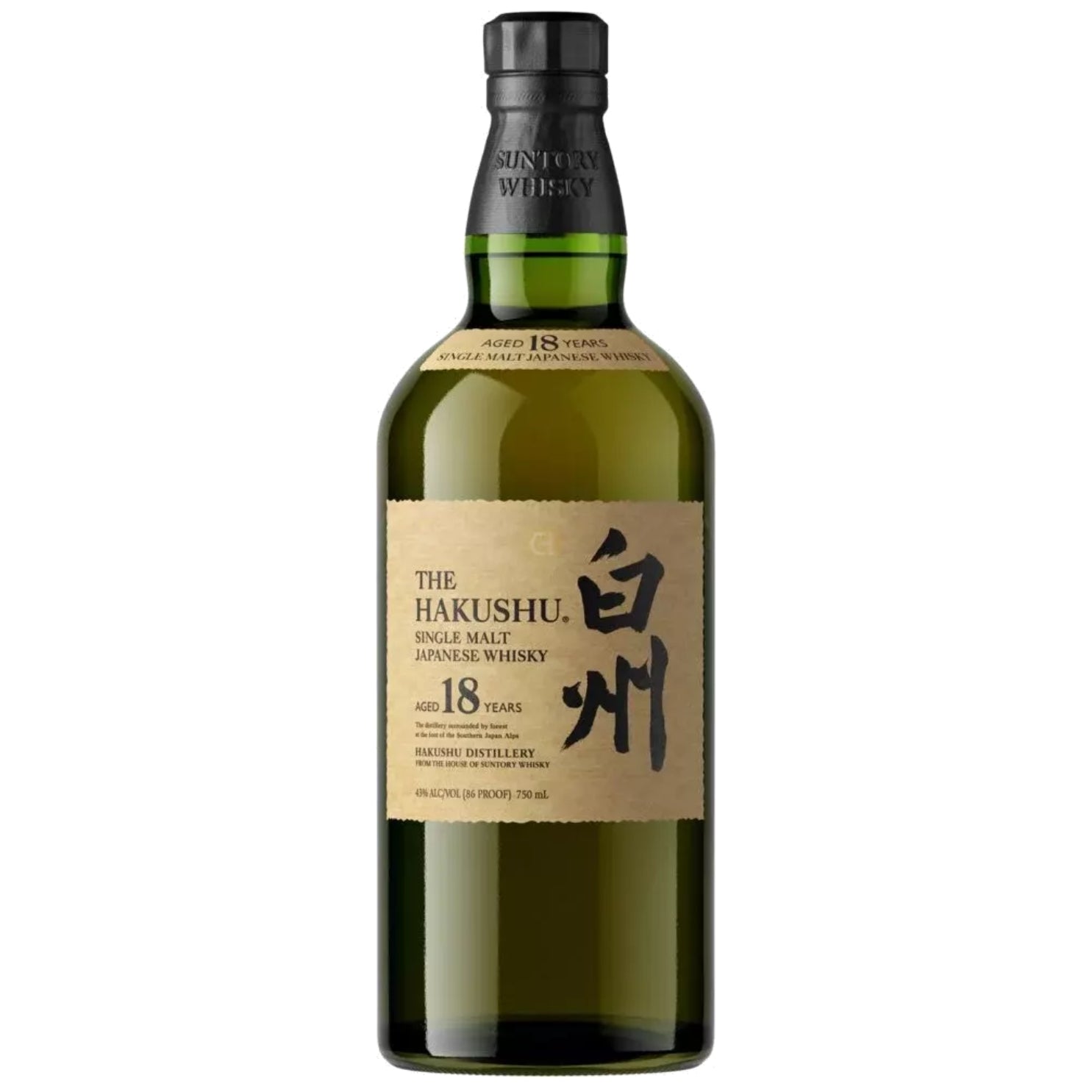 Hakushu 18 Year Old Single Malt Japanese Whisky
