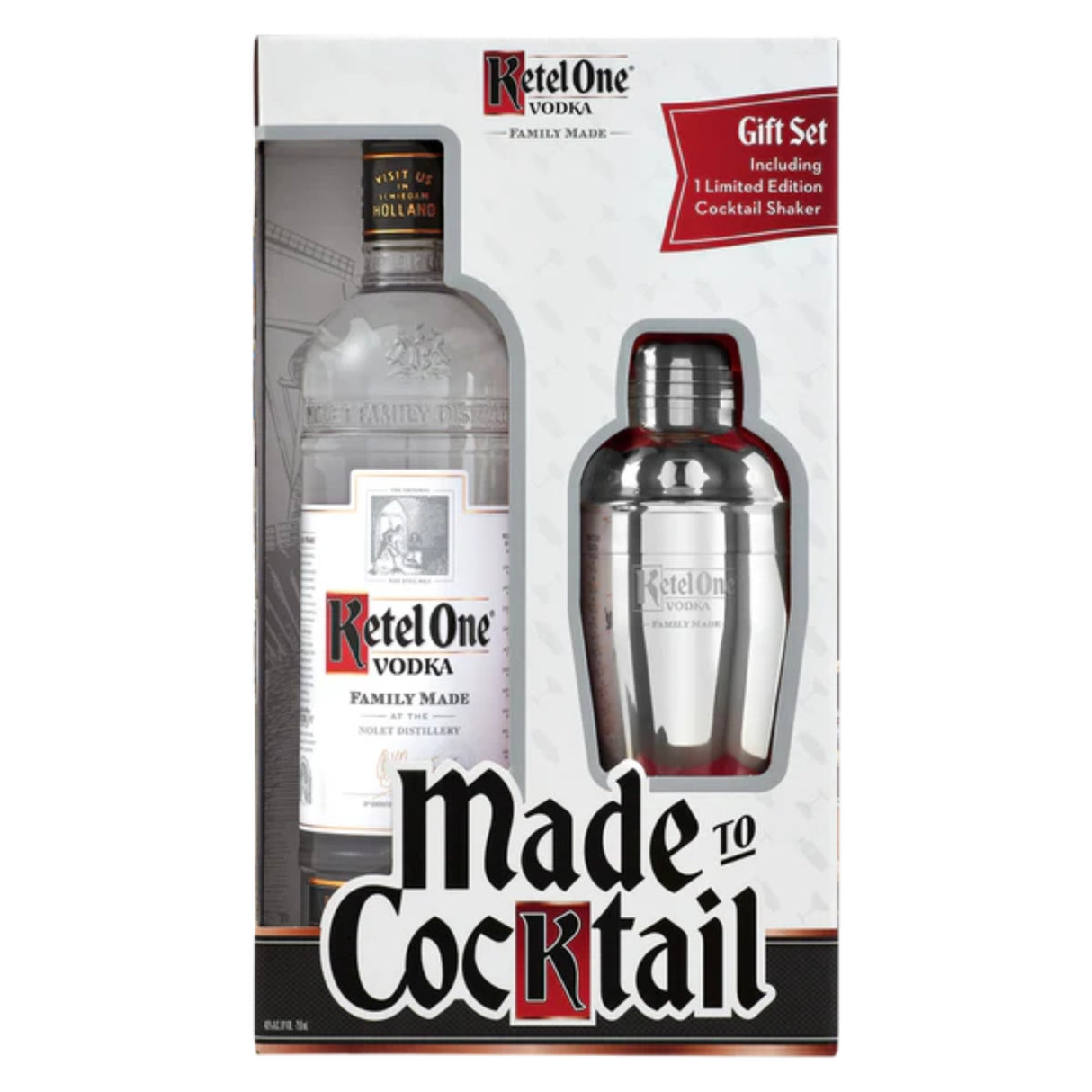 Ketel One Vodka With Cocktail Shaker Gift Set