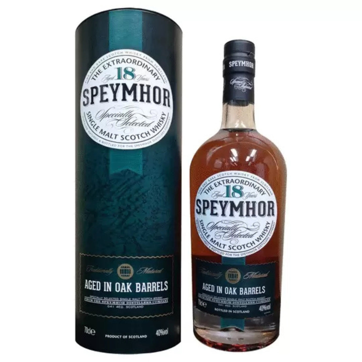 Speymhor Whisky Years Old Specially Selected Aged In Oak Barrels Single Malt Scotch Whisky