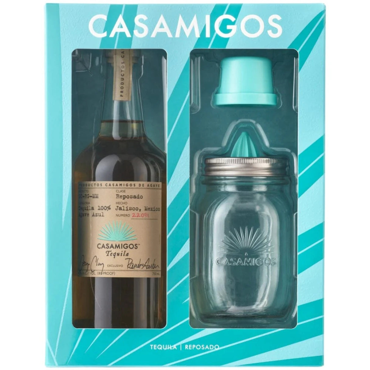 Casamigos Reposado With Mason Jar Juicer Gift Set