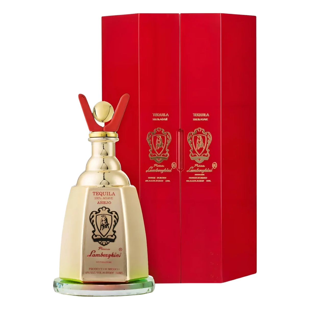 Lamborghini Tequila Anejo Gift Set 750m