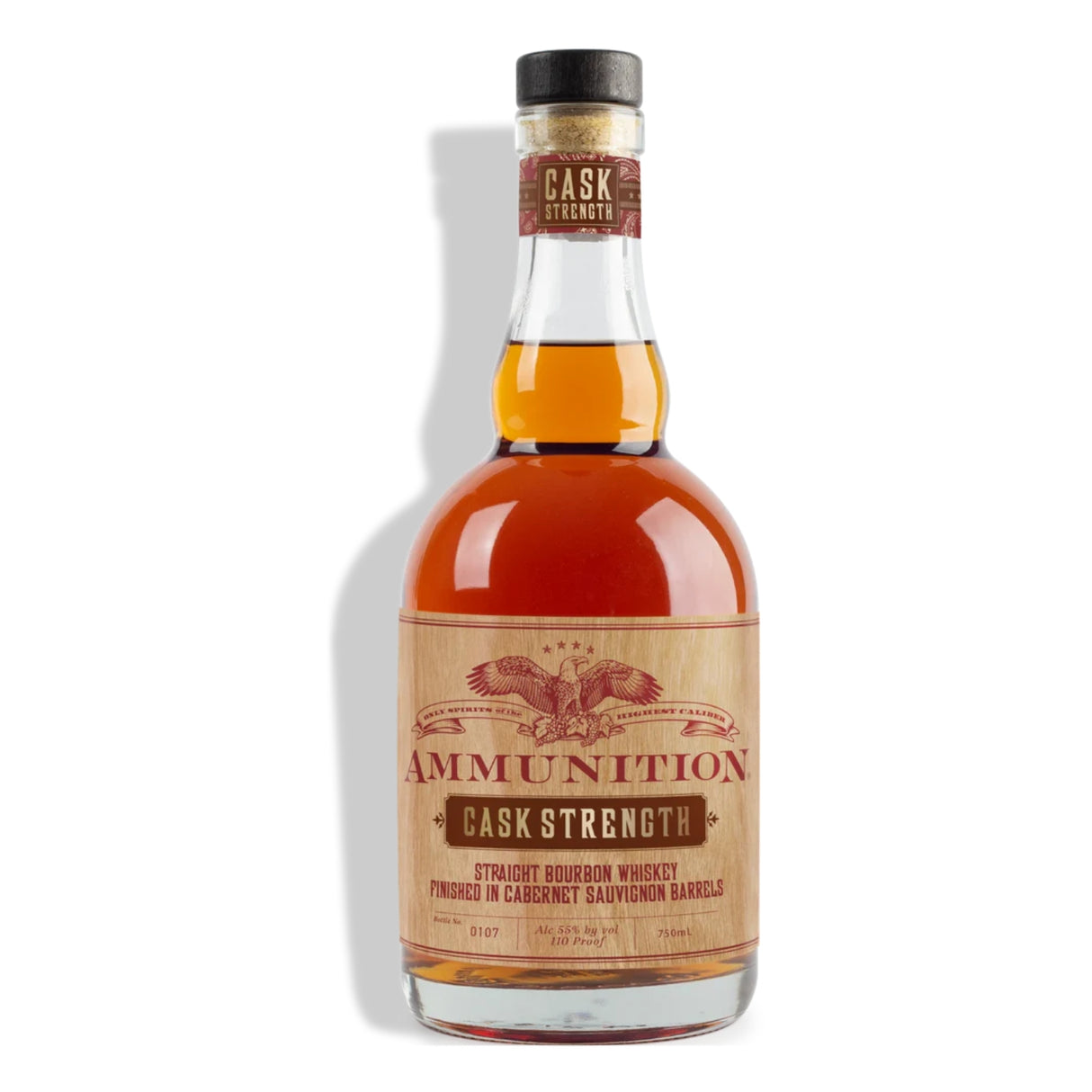 Ammunition Cask Strength Cabernet Sauvignon Barrels Kentucky Straight Bourbon Whiskey