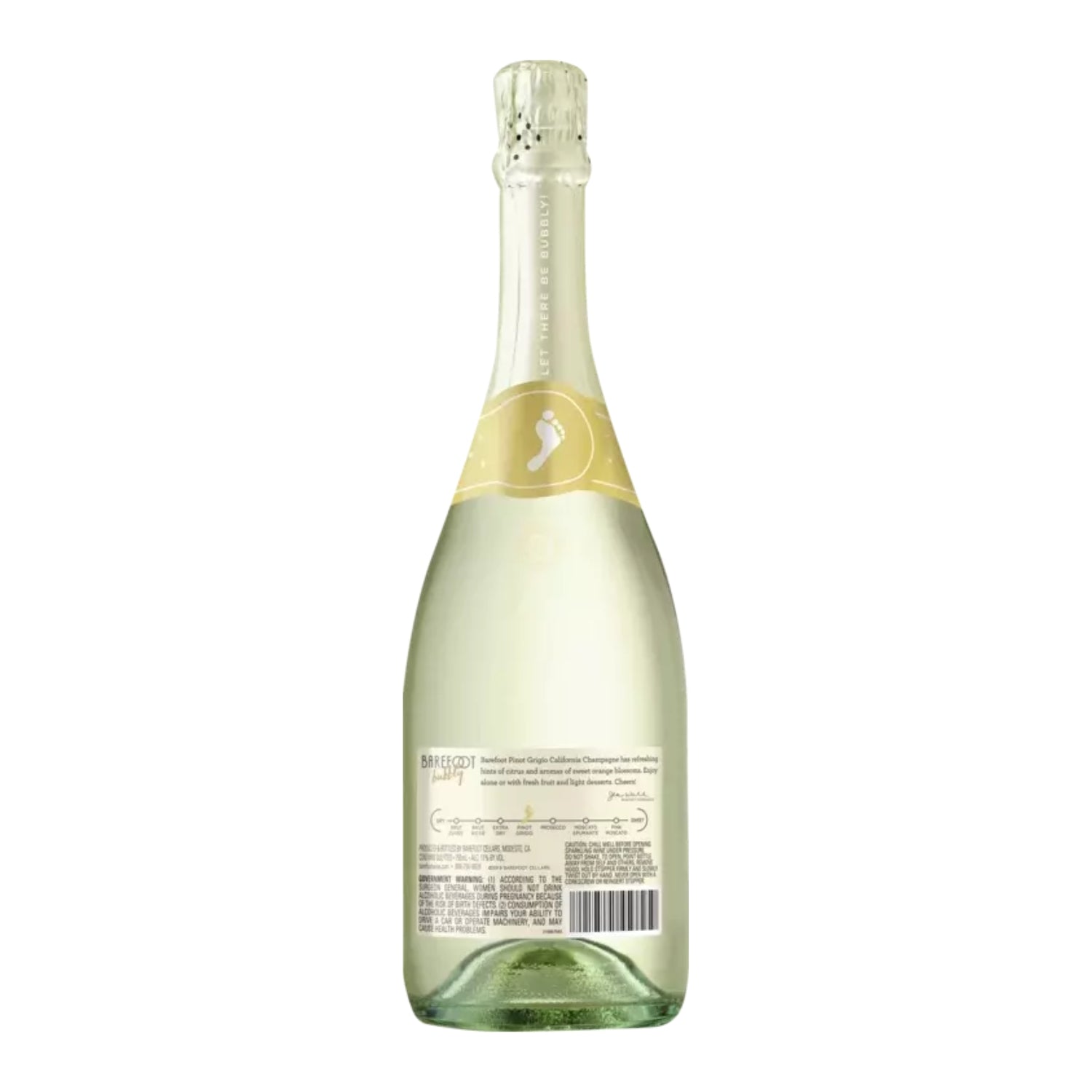 Barefoot Bubbly Pinot Grigio Champagne Sparkling Wine
