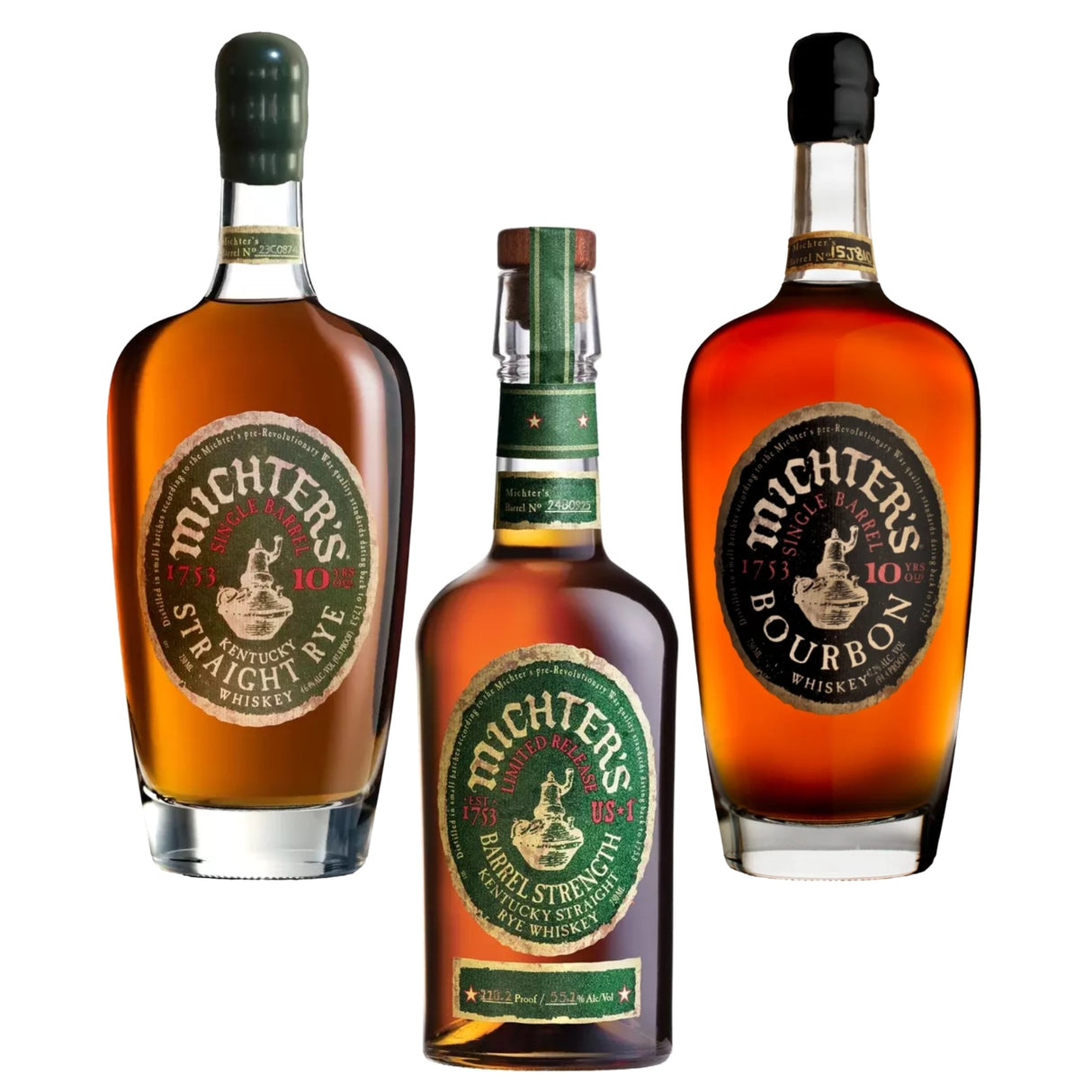 Pack of 3 Strength Rye & Barrel Strength & Barrel Bourbon