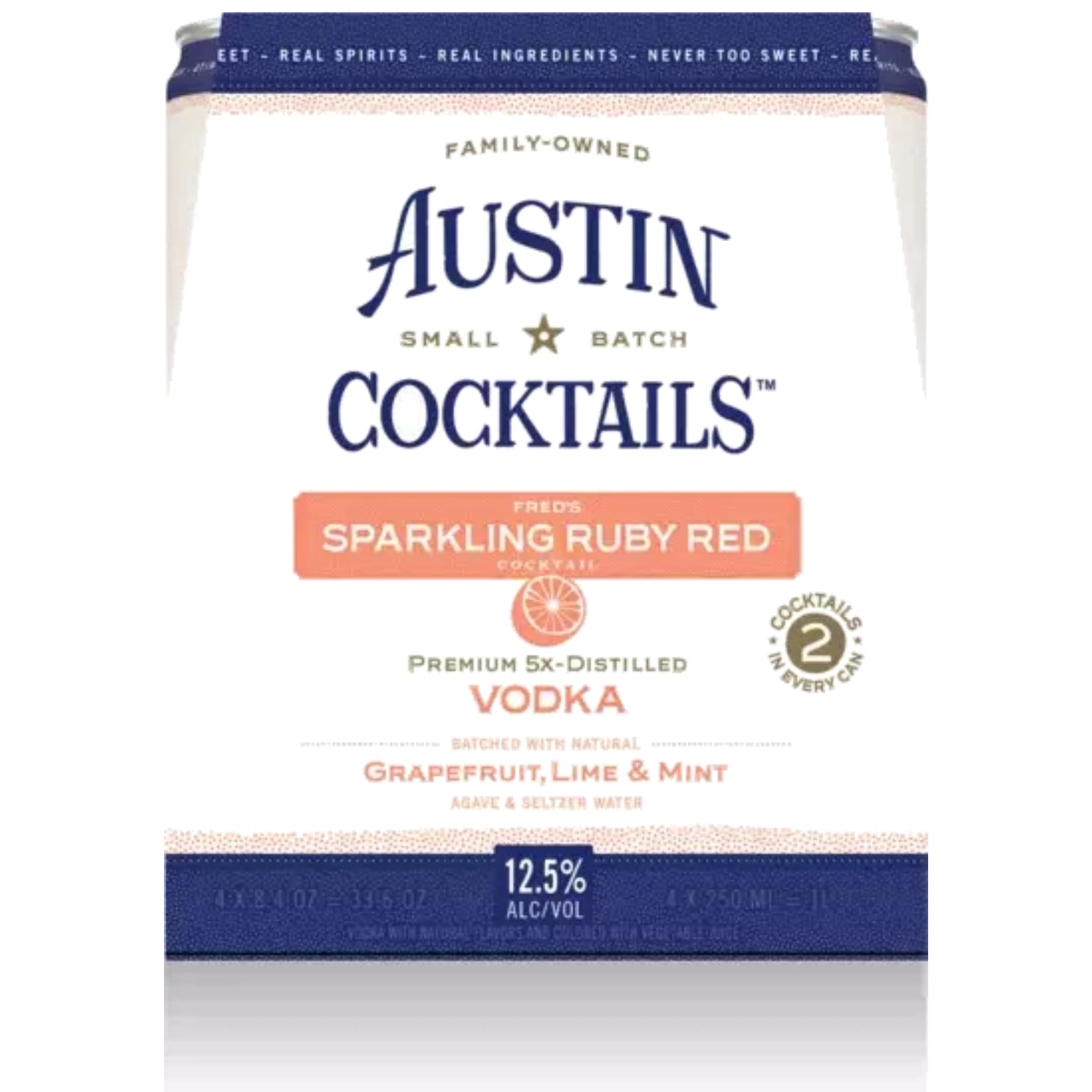 Austin Cocktails Fred's Ruby Red Cocktail RTD Cocktail Cans