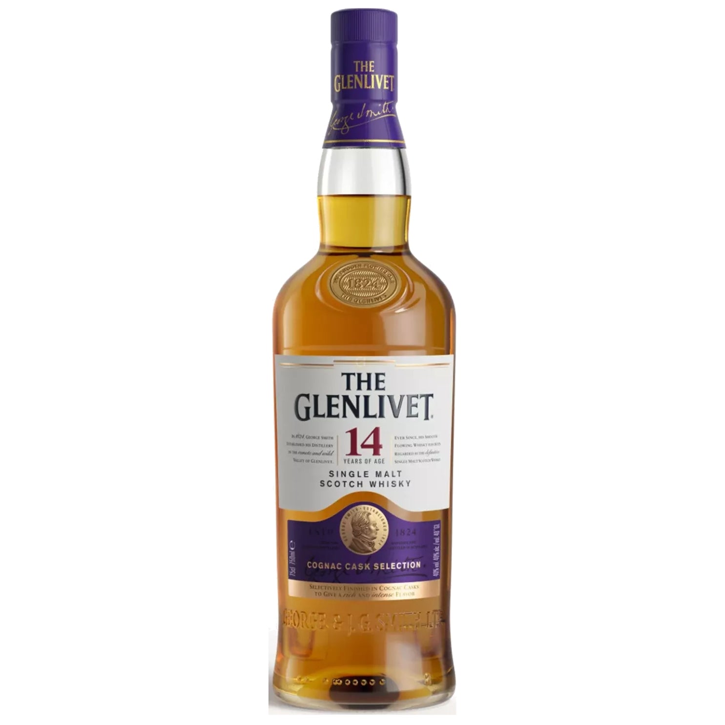 The Glenlivet Cognac Cask Selection 14 Year Old Single Malt Scotch Whisky