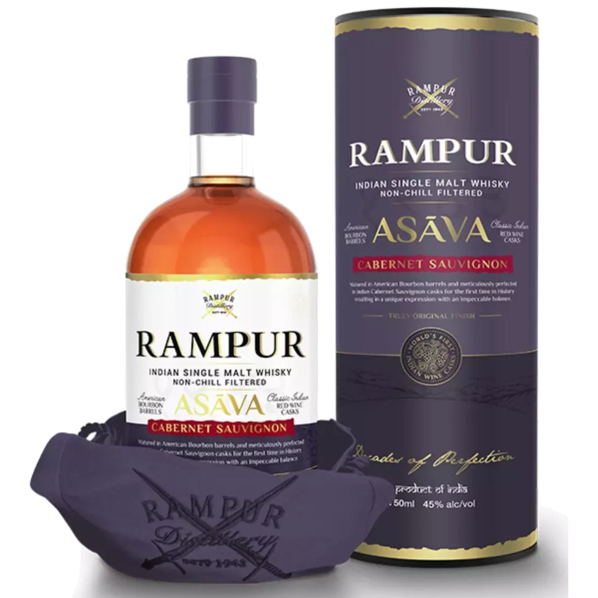 Rampur Asava Cabernet Sauvignon Classic Indian Red Wine Casks Single Malt Indian Whiskey