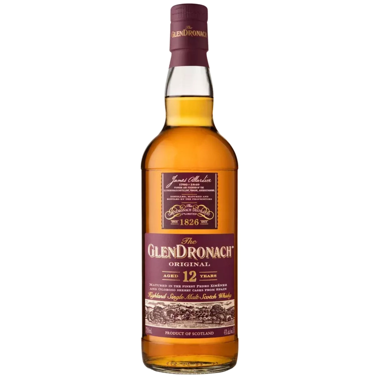 The GlenDronach Single Malt Scotch Whisky Original Aged 12 Years