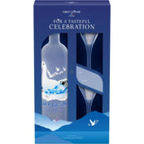Grey Goose Vodka Gift Pack With Two Branded Martini Glasses
