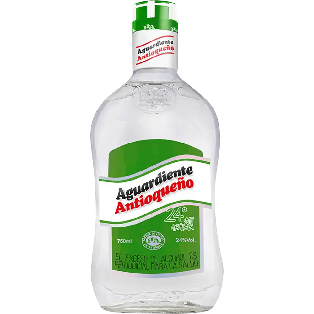 Antioqueno Aguardiente Verde Sin Azucar