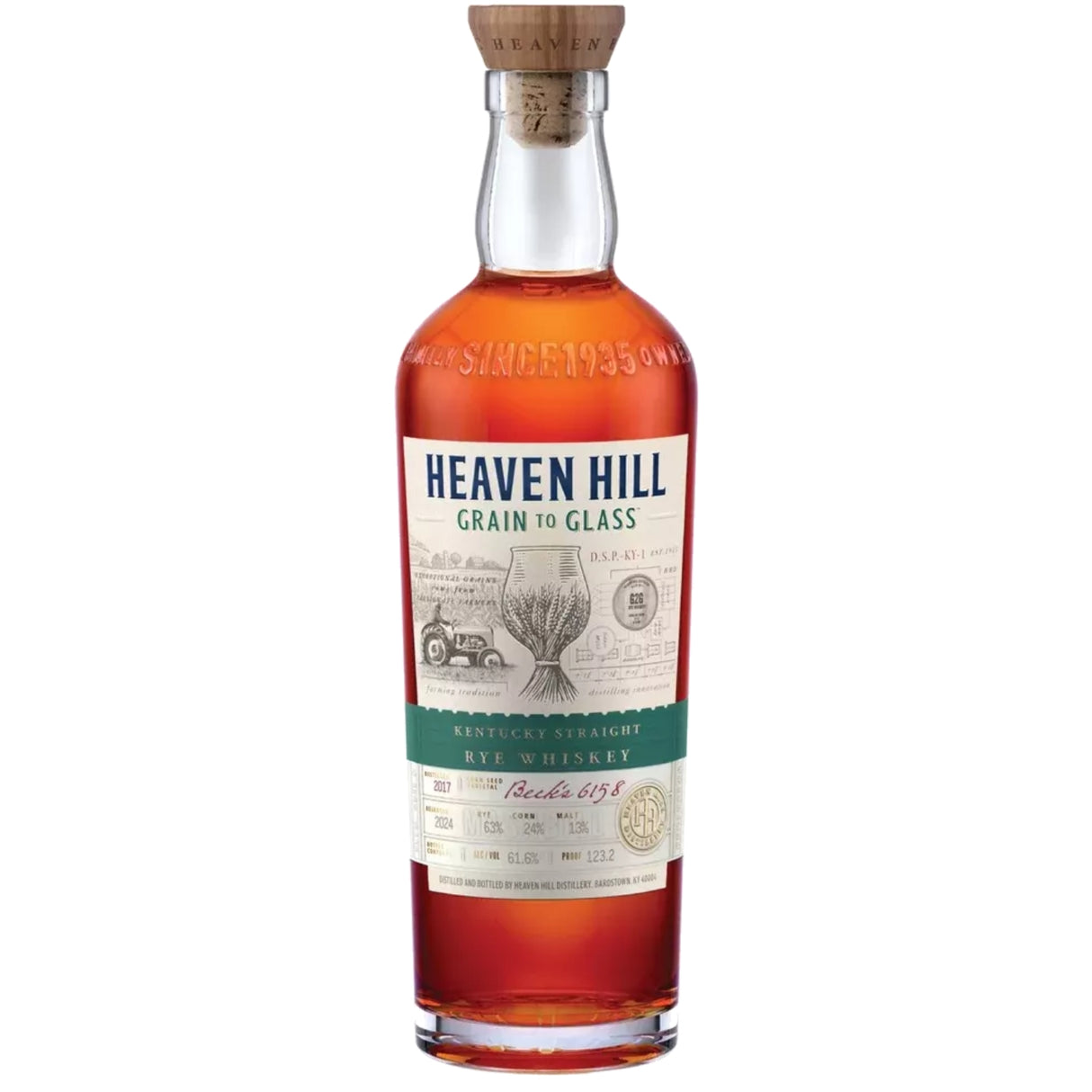 Heaven Hill Grain-to-Glass Rye Whiskey