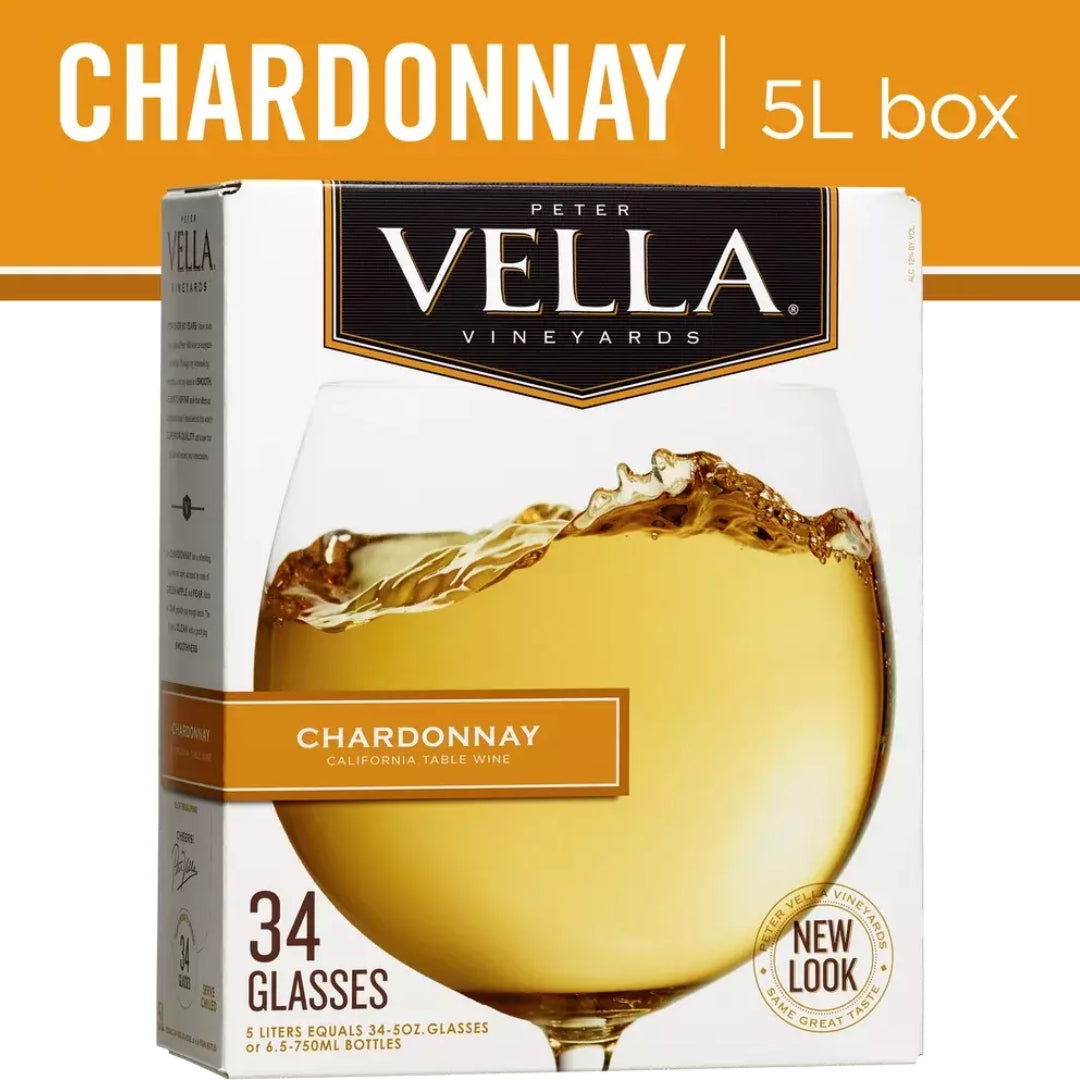 Peter Vella Chardonnay White Wine Box Wine