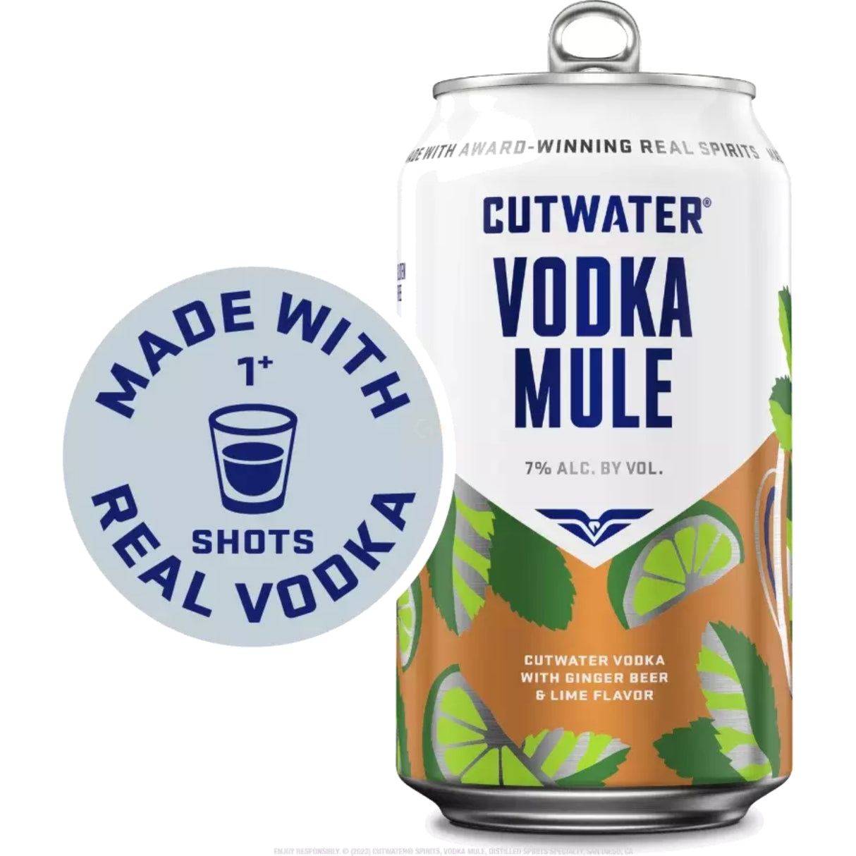 Cutwater Ginger Beer & Lime Flavor Vodka Mule