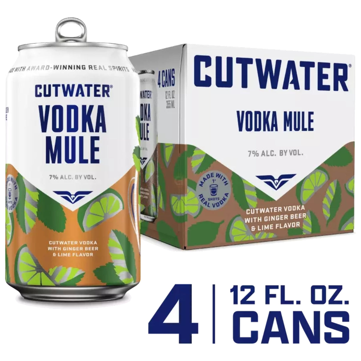 Cutwater Ginger Beer & Lime Flavor Vodka Mule