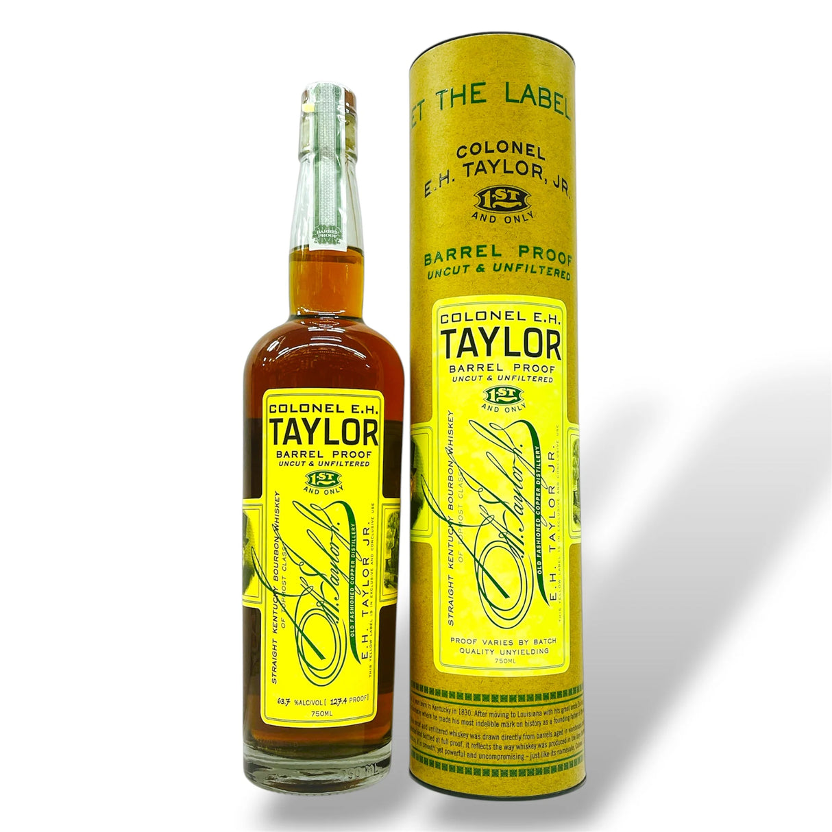Colonel E.H. Taylor Barrel Proof Bourbon Whiskey Uncut & Unfiltered (127.4 Proof)