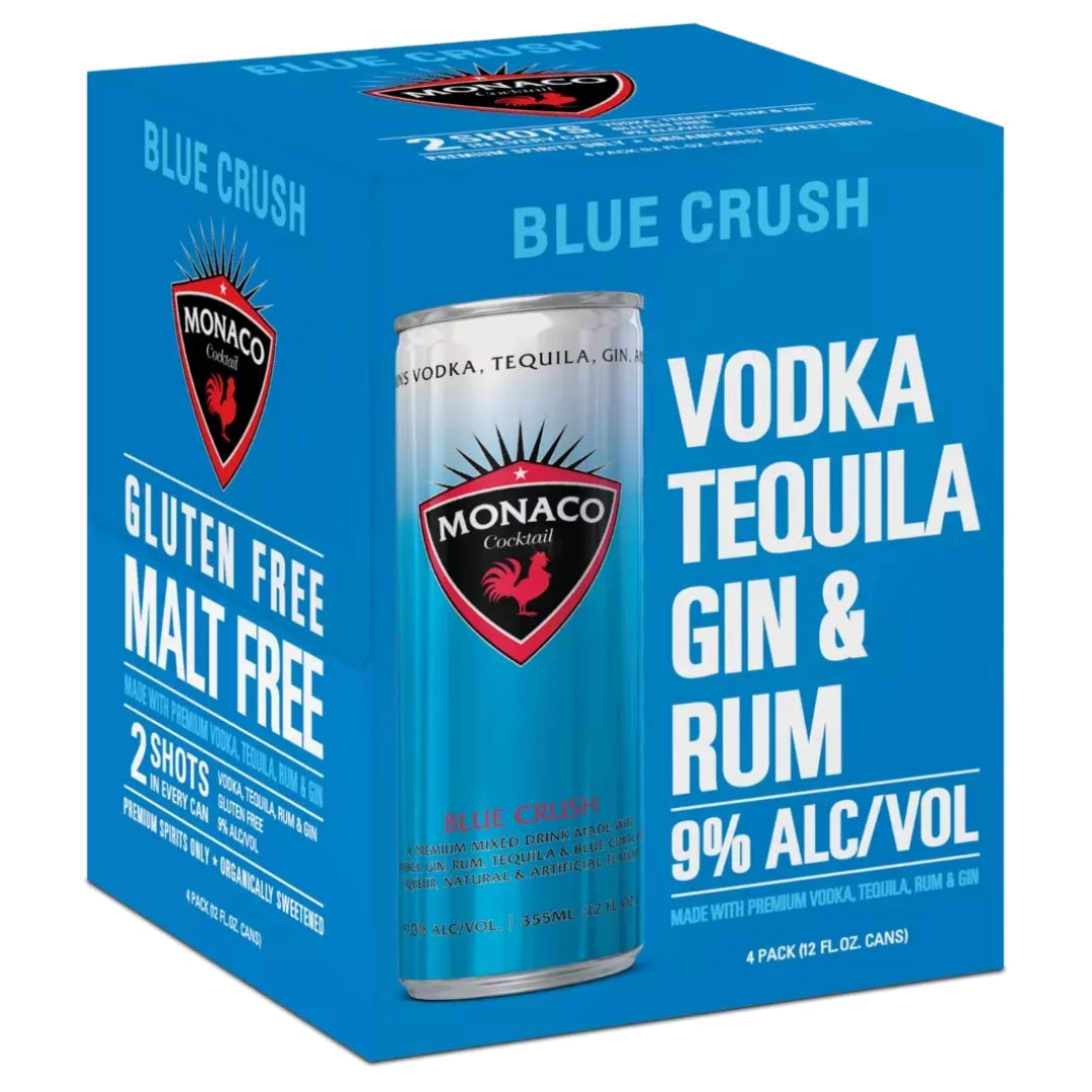 Monaco Blue Crush 4-Pack Can – Wheatley Wine & Spirits