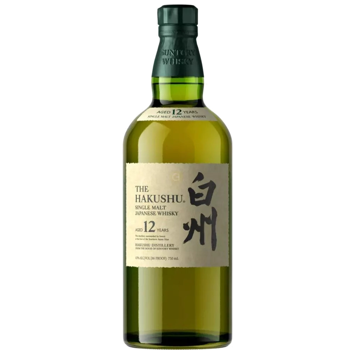 Hakushu 12 Year Old Single Malt Japanese Whisky