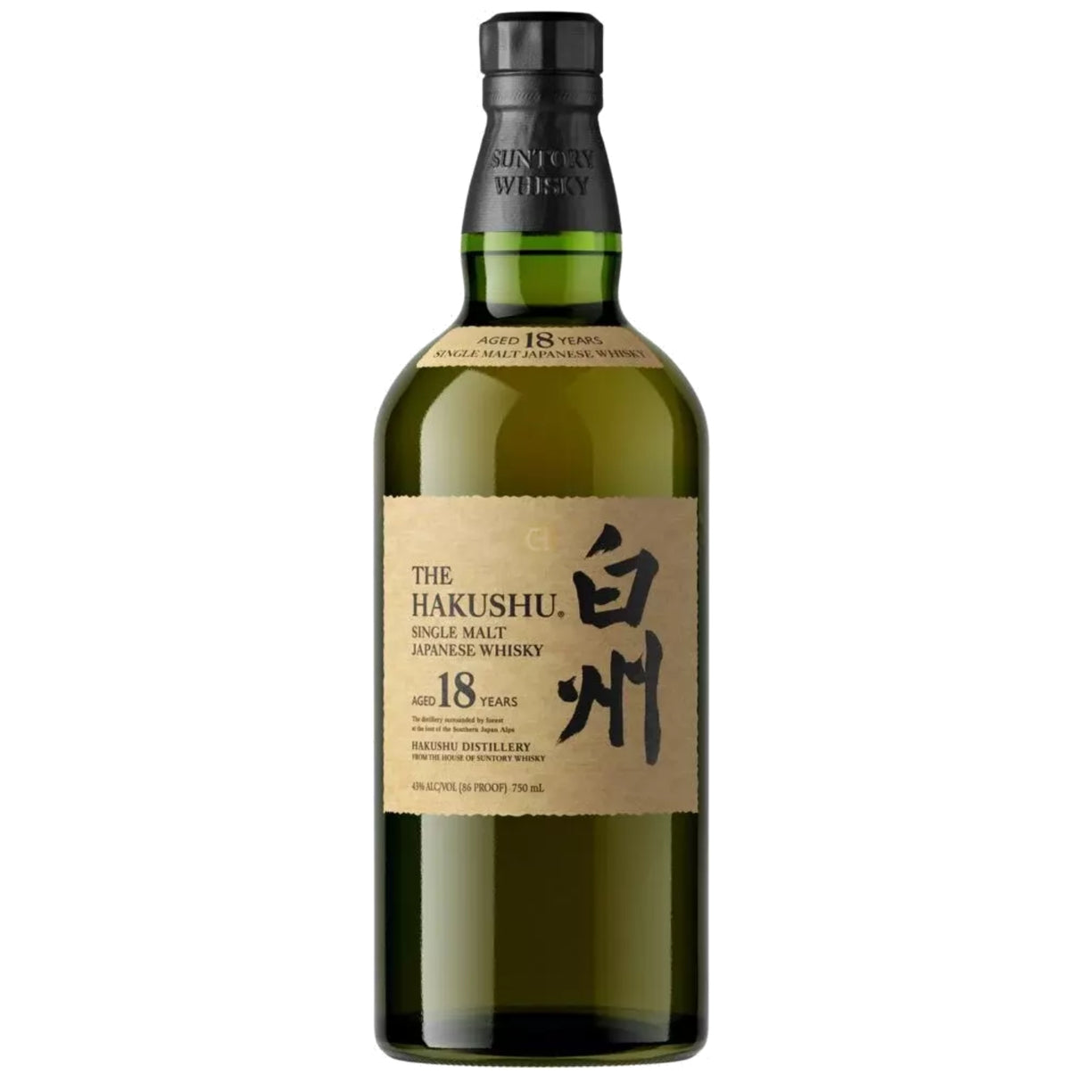 Hakushu 18 Year Old Single Malt Japanese Whisky