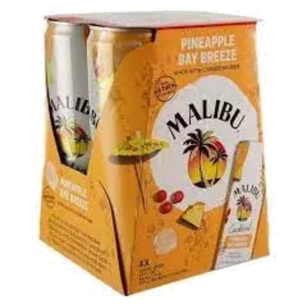 Malibu Pineapple Bay Breeze RTD Cocktail Cans