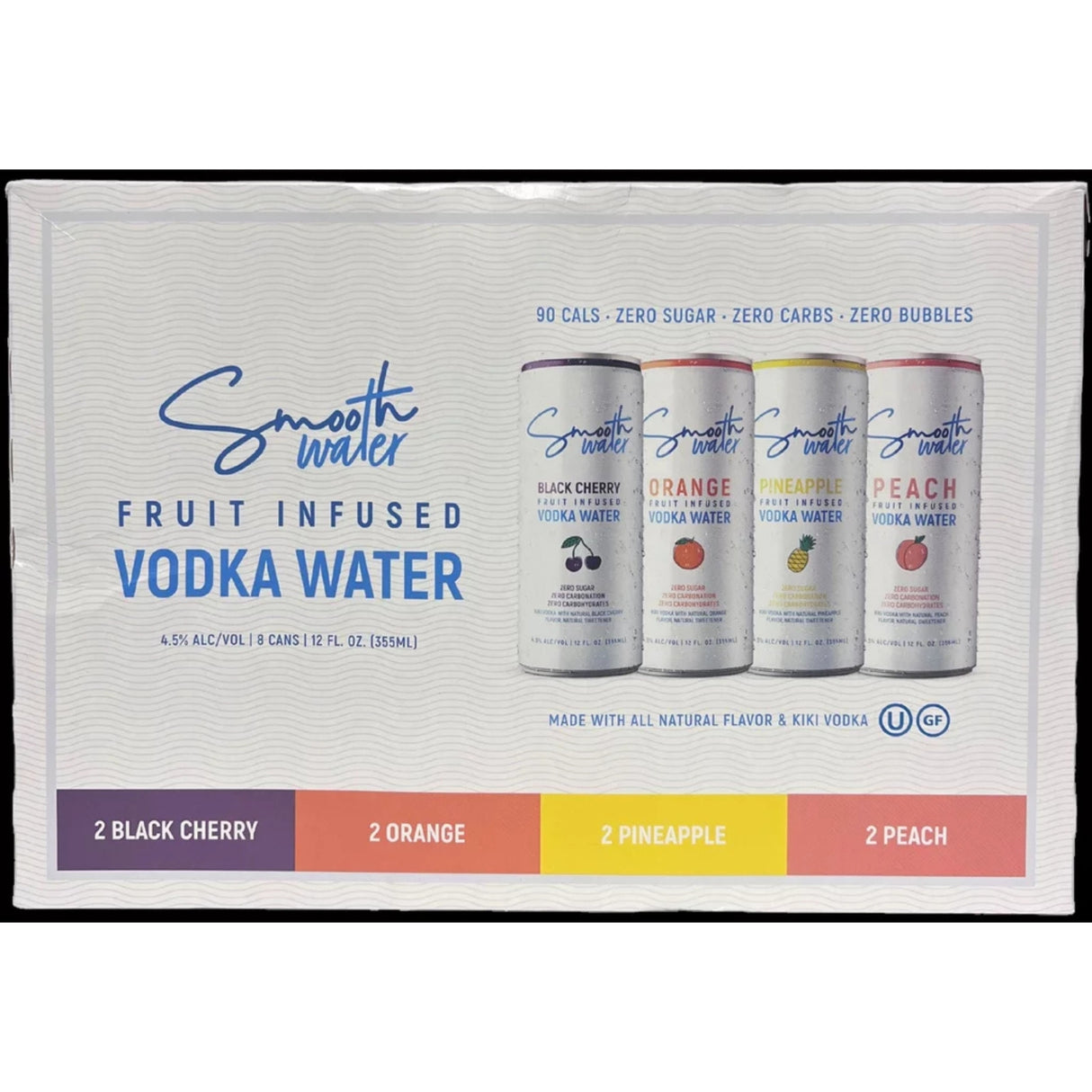 Smooth Water Variety Orange Blk Cherry Pineapple Peach