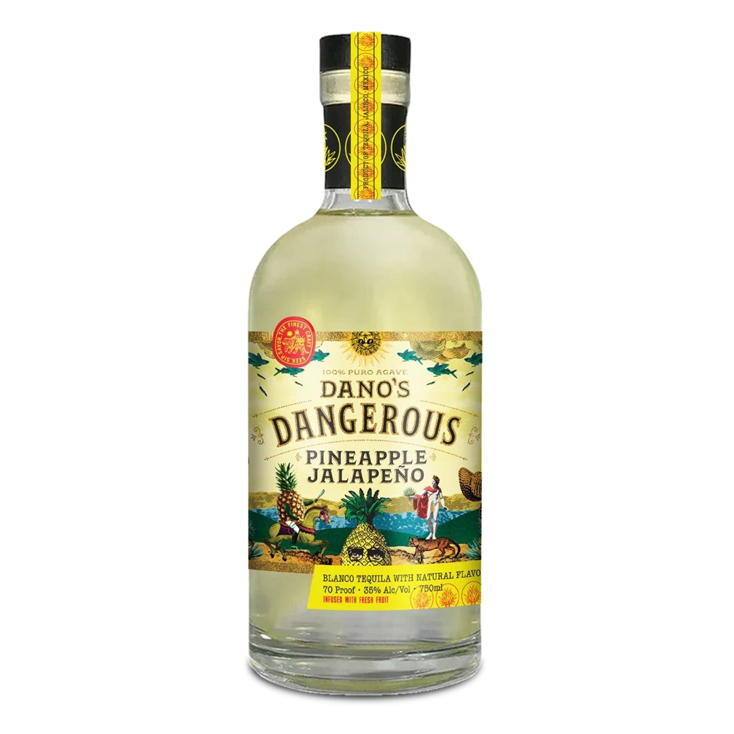 Dano's Dangerous Tequila Pineapple Jalapeno – Wheatley Wine & Spirits