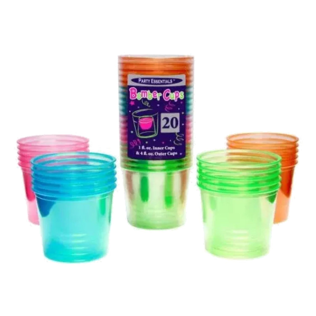 True Neon Bomber Cups 20ct