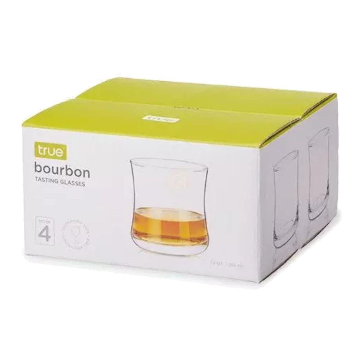 True Brands Bourbon Tasting Glasses 4pk