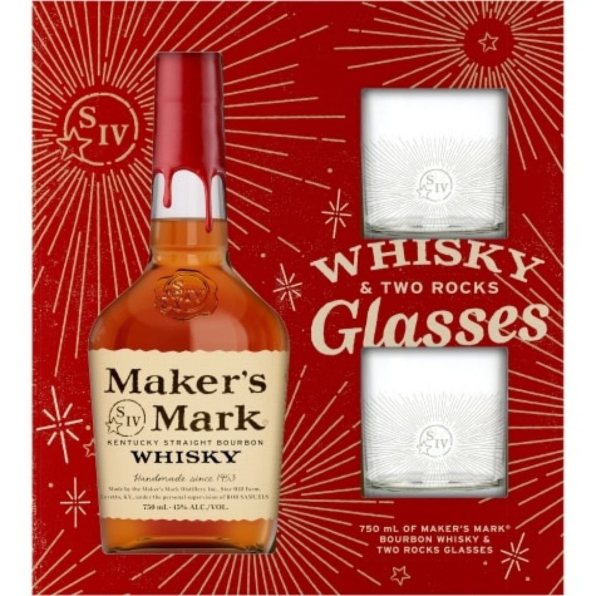 Maker's Mark Bbn W 2rock Glass
