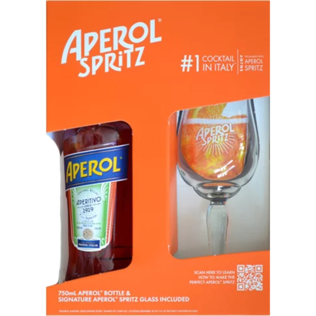 Aperol Original Recipe Aperitivo Liqueur W Gift Set