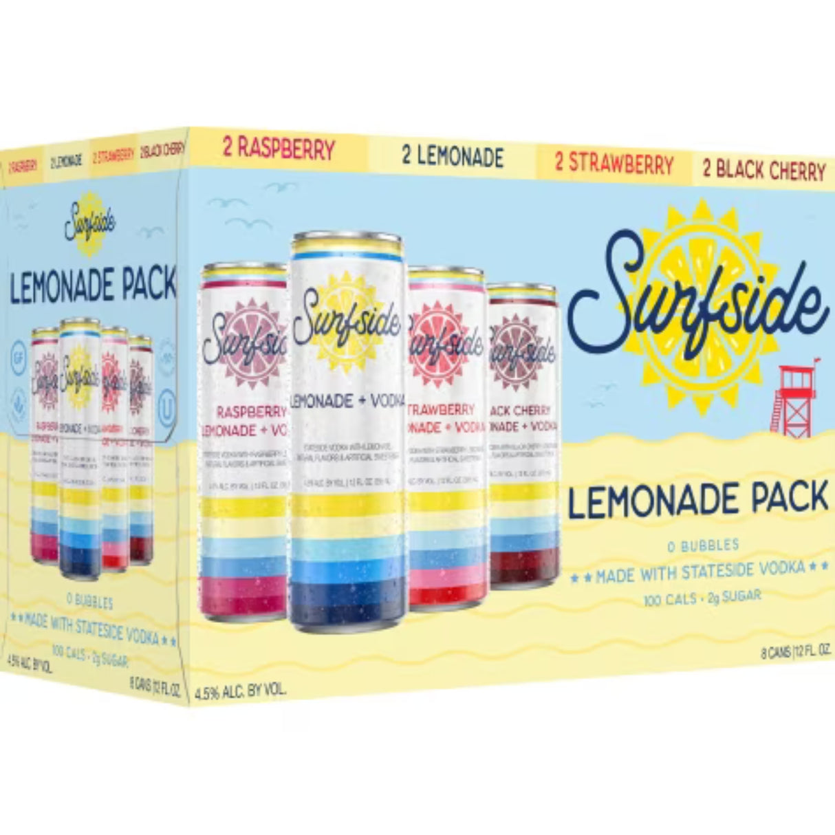 Surfside Lemonade Vodka Soda Variety Pack