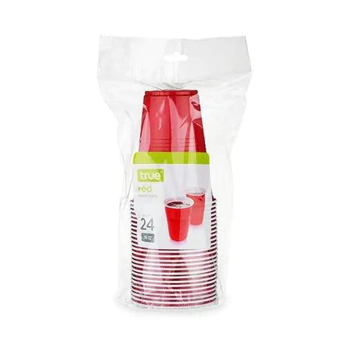 True Red Party Cups Plastic 16oz