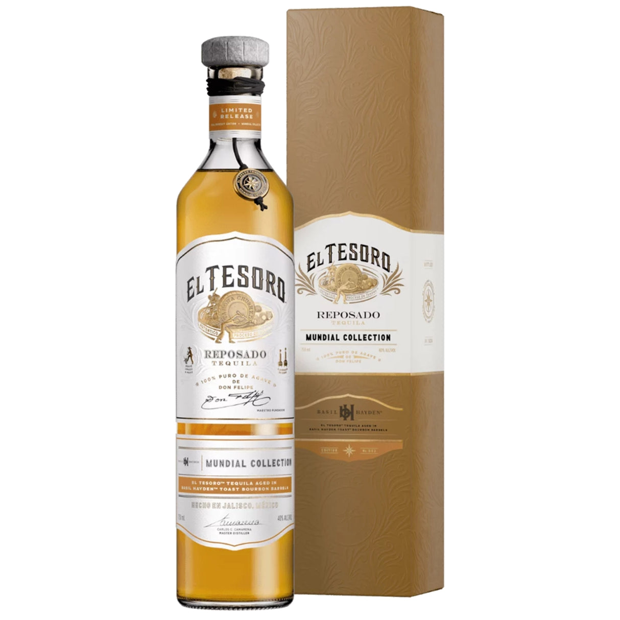 El Tesoro Mundial Col Reposado Tequila Basil Hayden Edition