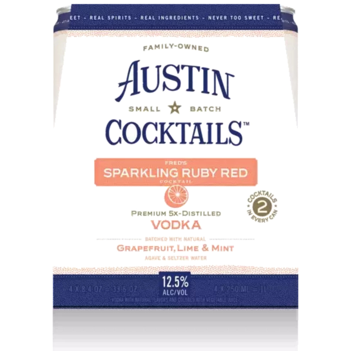 Austin Cocktails Fred's Ruby Red Cocktail RTD Cocktail Cans
