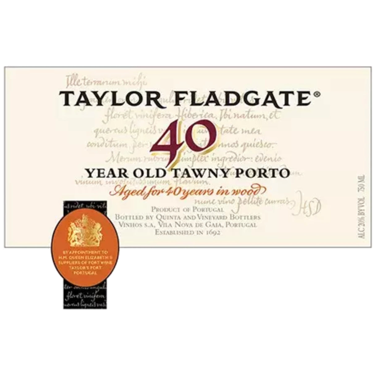 Taylor Fladgate 40yr Tawny Port