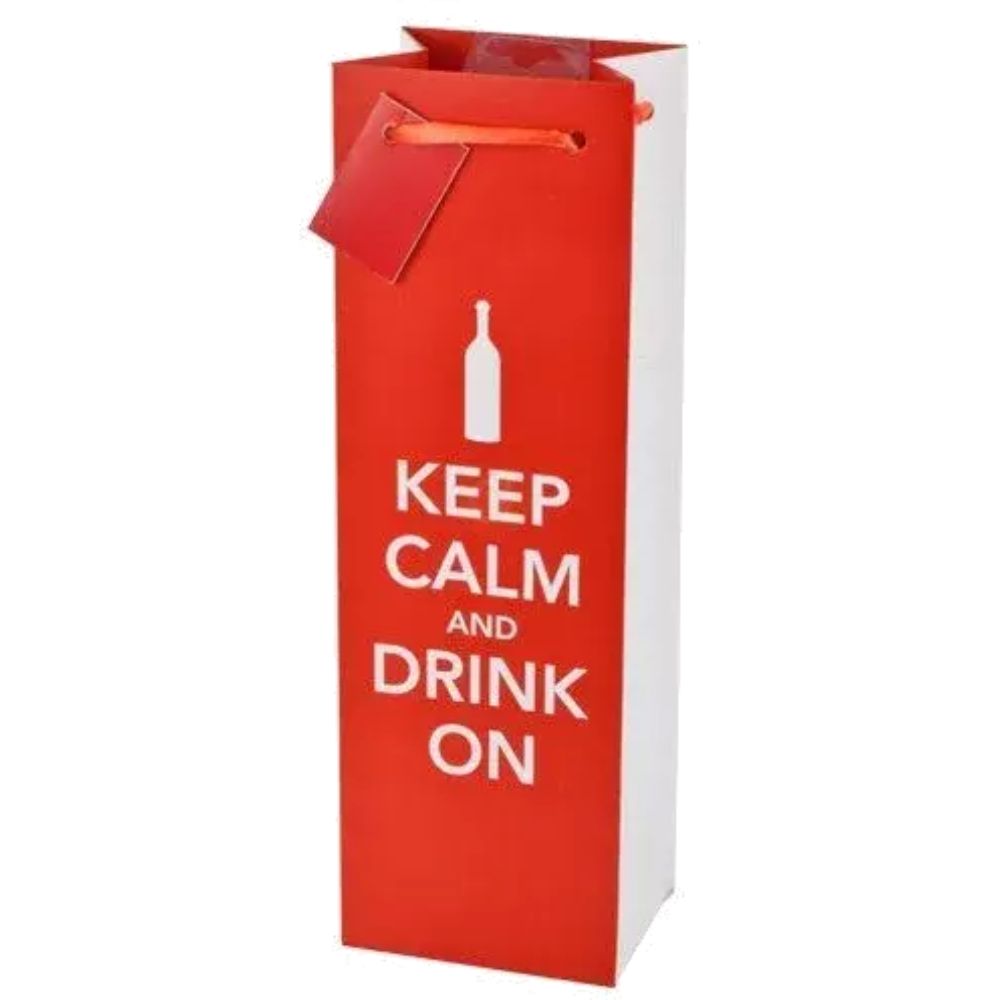 Keep Calm And Drink On Wine Bag Aa